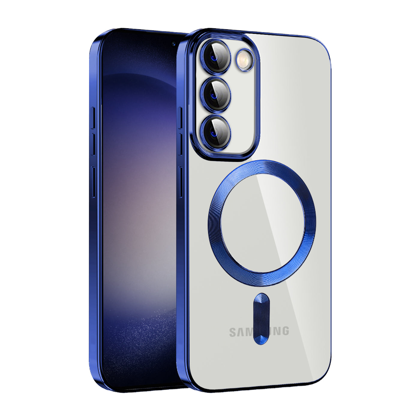 Clear Magnetic Case for Samsung Galaxy S23 Compatible with MagSafe TPU PC Shockproof Phone Cover Clear Magnetic Case for Samsung Galaxy S23 Compatible with MagSafe TPU PC Shockproof Phone Cover